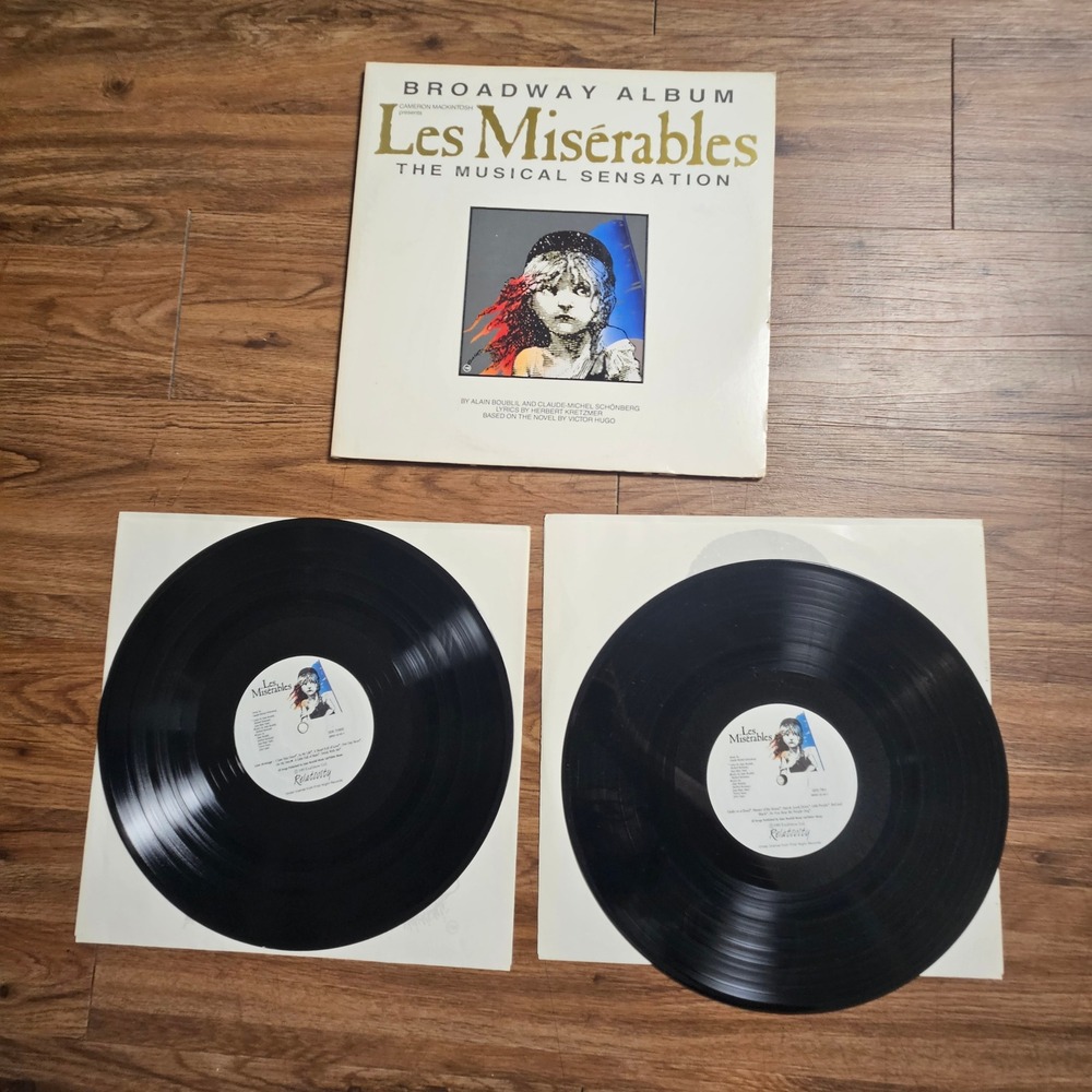 Les Miserables (The Musical Sensation) Vinyl 2 LP Geffen Records 1987 EX EX/EX